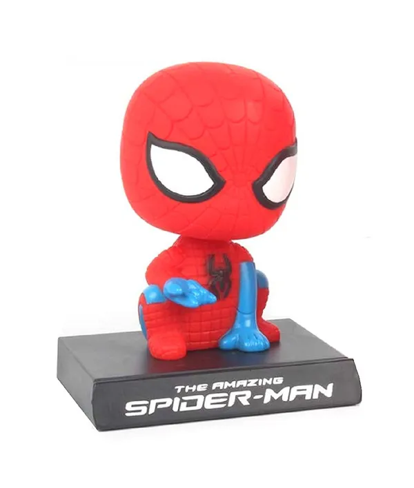 Spiderman_Posing_Bobblehead_Action_Figure_Bobble_Head_Car_Accessory_Pvc_Figurine_Toy_Model_2_(12L_X_12W_X_13H_Cm)