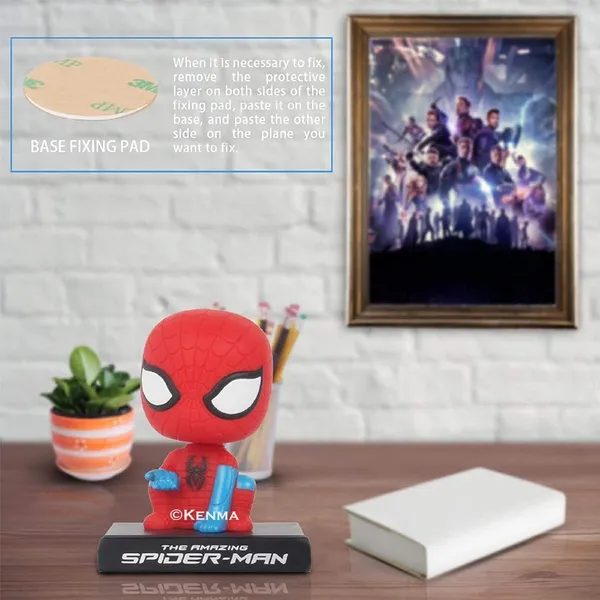 Spiderman_Posing_Bobblehead_Action_Figure_Bobble_Head_Car_Accessory_Pvc_Figurine_Toy_Model_2_(12L_X_12W_X_13H_Cm)