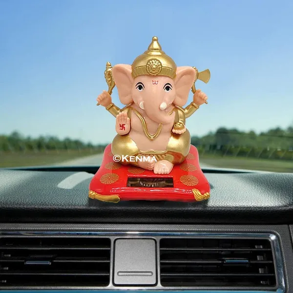 Ganesha_Solar_Ganpati_Bobblehead_Action_Figure_Bobble_Head_Car_Accessory_Pvc_Figurine_Toy_(12L_X_12W_X_15H_Cm)