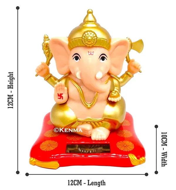 Ganesha_Solar_Ganpati_Bobblehead_Action_Figure_Bobble_Head_Car_Accessory_Pvc_Figurine_Toy_(12L_X_12W_X_15H_Cm)