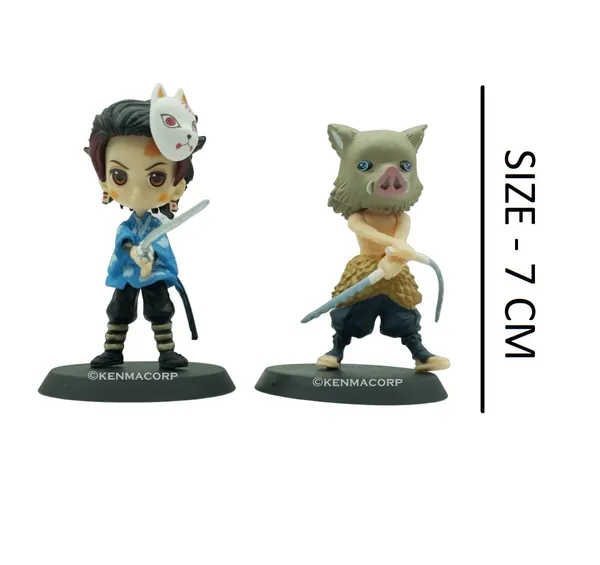 Demon_Slayer_Tanjiro_Model2_&_Inosuke_Set_Of_2_Chibi_Action_Figure
