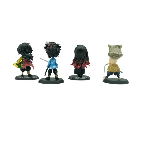 Demon_Slayer_Tanjiro_Model_2_&_Nezuko_Inosuke_Set_Of_4_Action_Figures_(8.5L_X_8.5W_X_7H_Cm)