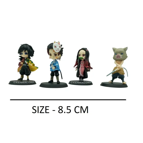 Demon_Slayer_Tanjiro_Model_2_&_Nezuko_Inosuke_Set_Of_4_Action_Figures_(8.5L_X_8.5W_X_7H_Cm)