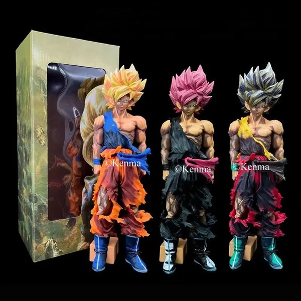 Dbz_Anime_Doll_Smsp_Super_Saiyan_Goku_Comic_Color_Black_And_White_Primary_Color_Model_Collection_Toy_Pvc_(35_Cm)