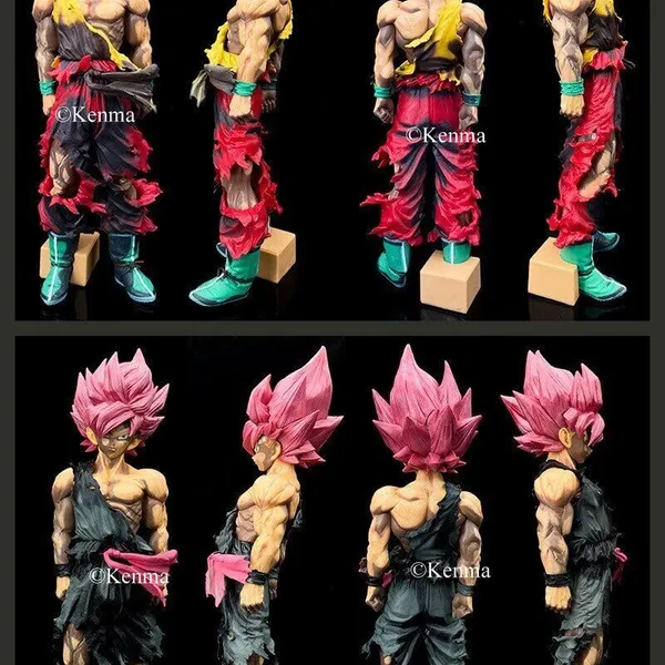 Dbz_Anime_Doll_Smsp_Super_Saiyan_Goku_Comic_Color_Black_And_White_Primary_Color_Model_Collection_Toy_Pvc_(35_Cm)