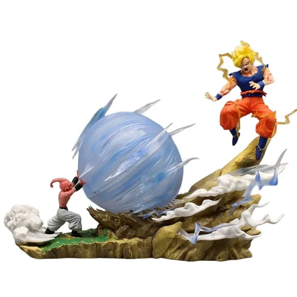 Dbz_Goku_Vs_Buu_Action_Figure_Pvc_Son_Goku_Anime_Figurines_Battle_Collectible_Statue_Model_Pvc_(21_Cm)