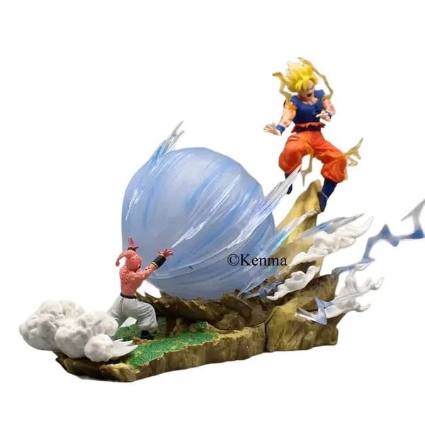 Dbz_Goku_Vs_Buu_Action_Figure_Pvc_Son_Goku_Anime_Figurines_Battle_Collectible_Statue_Model_Pvc_(21_Cm)