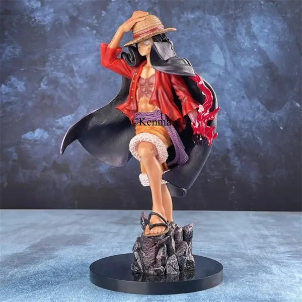 One_Piece_Monkey_D_Luffy_With_Straw_Hat_Action_Figure_Anime_Figurine_Four_Emperors_Shanks_Figurine_Collectible_Model_Toy_Pvc_(25_Cm)
