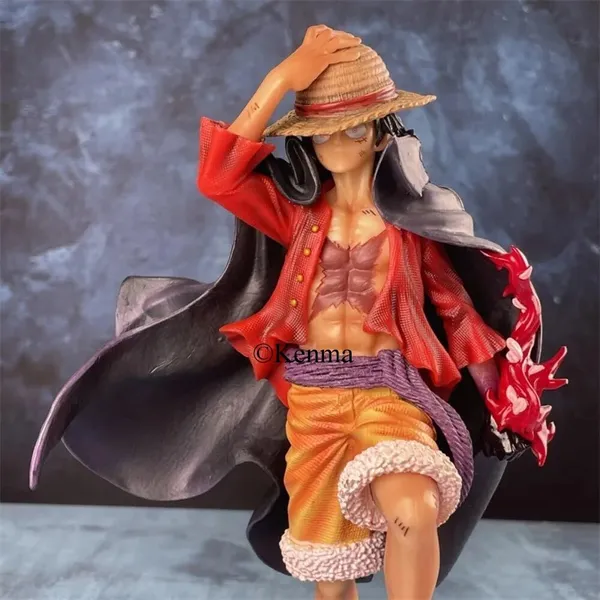 One_Piece_Monkey_D_Luffy_With_Straw_Hat_Action_Figure_Anime_Figurine_Four_Emperors_Shanks_Figurine_Collectible_Model_Toy_Pvc_(25_Cm)