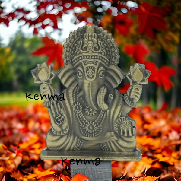 Lord_Ganesh_Ganpati_Bappa_Brass_Colour_Model_2_Murti_Idol_Figure_For_Desk_Table_&_Car_Dashboard_Metal_Figure_Accessory_Figurine_(6.5_Cm)