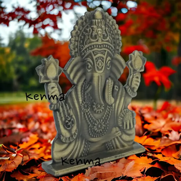 Lord_Ganesh_Ganpati_Bappa_Brass_Colour_Model_2_Murti_Idol_Figure_For_Desk_Table_&_Car_Dashboard_Metal_Figure_Accessory_Figurine_(6.5_Cm)