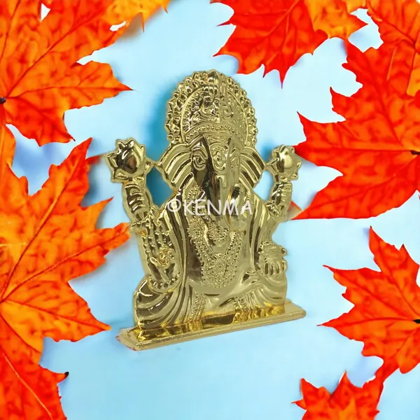 Lord_Ganesh_Ganpati_Bappa_Murti_Golden_Colour_Model_3_Idol_Figure_For_Desk_Table_&_Car_Dashboard_Copper_Metal_Figure_|_Accessory_Figurine_(6.5_Cm)
