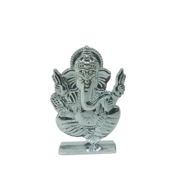 Lord_Ganesh_Ganpati_Bappa_Murti_Idol_Silver_Colour_Figure_For_Desk_Table_&_Car_Dashboard_Metal_Figure_|_Accessory_Figurine_Model_1_(6.5_Cm)
