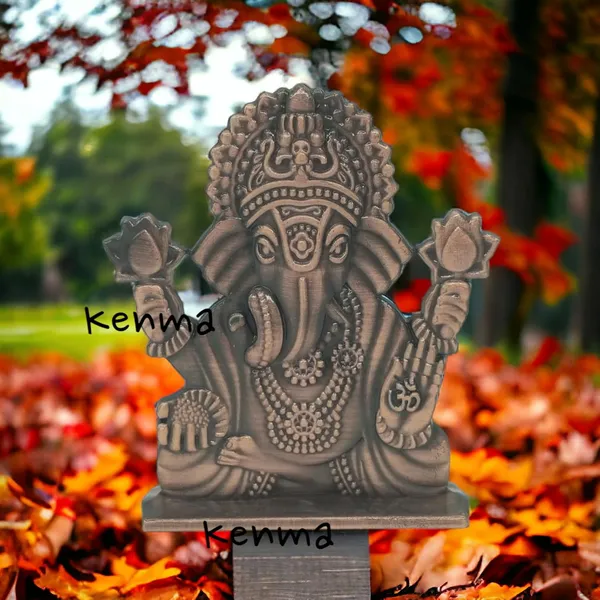 Lord_Ganesh_Ganpati_Bappa_Murti_Idol_Figure_For_Desk_Table_&_Car_Dashboard_Copper_Metal_Figure_Accessory_Figurine_Model_7_(6.5_Cm)