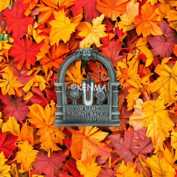 Lord_Tirupati_Balaji_Symbol_Metal_Colour_Idol_Figure_For_Desk_Table_&_Car_Dashboard_Metal_Figure_Accessory_Figurine_Model_3_(6.5_Cm)