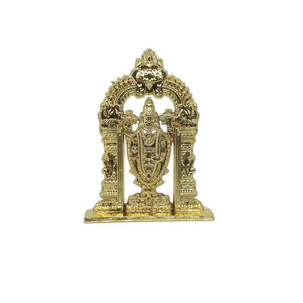 Lord_Tirupati_Balaji_Golden_Colour_Idol_Figure_For_Desk_Table_&_Car_Dashboard_Metal_Figure_(6.5_Cm)
