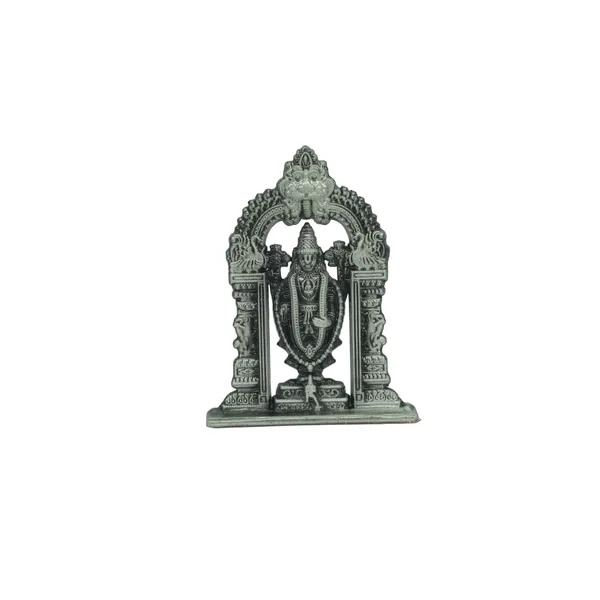 Lord_Tirupati_Balaji_Metalic_Colour_Idol_Figure_For_Desk_Table_&_Car_Dashboard_Metal_Figure_Accessory_Figurine_Model_8_(6.5_Cm)