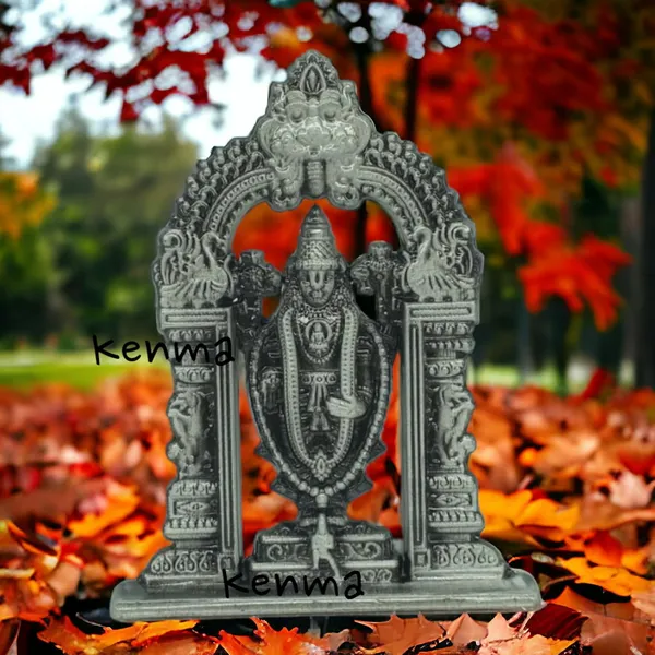 Lord_Tirupati_Balaji_Metalic_Colour_Idol_Figure_For_Desk_Table_&_Car_Dashboard_Metal_Figure_Accessory_Figurine_Model_8_(6.5_Cm)