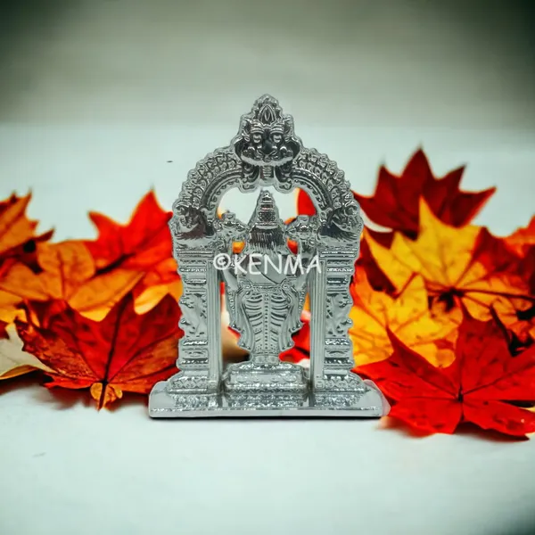 Lord_Tirupati_Balaji_Silver_Colour_Idol_Figure_For_Desk_Table_&_Car_Dashboard_Metal_Figure_Accessory_Figurine_Model_9_(6.5_Cm)
