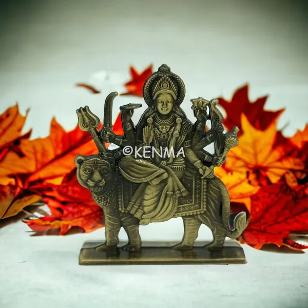 Maa_Durga_Brass_Colour_Idol_Figure_For_Desk_Table_&_Car_Dashboard_Metal_Figure_Accessory_Figurine_Model_1_(6.5_Cm)