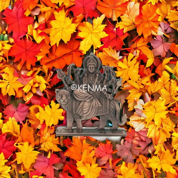 Maa_Durga_Copper_Colour_Idol_Figure_For_Desk_Table_&_Car_Dashboard_Metal_Figure_Accessory_Figurine_Model_2_(6.5_Cm)