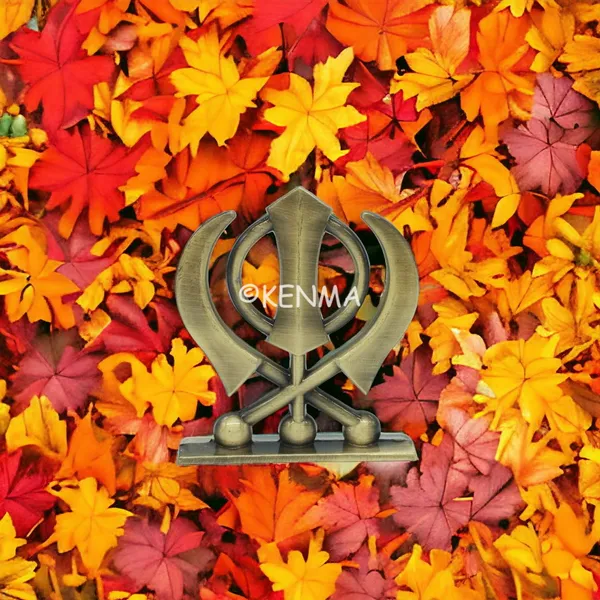 Sikh_Religious_Symbol_Khanda_Sahib_Copper_Idol_Figure_For_Desk_Table_&_Car_Dashboard_Metal_Figure_Accessory_Figurine_Model_3_(6.5_Cm)