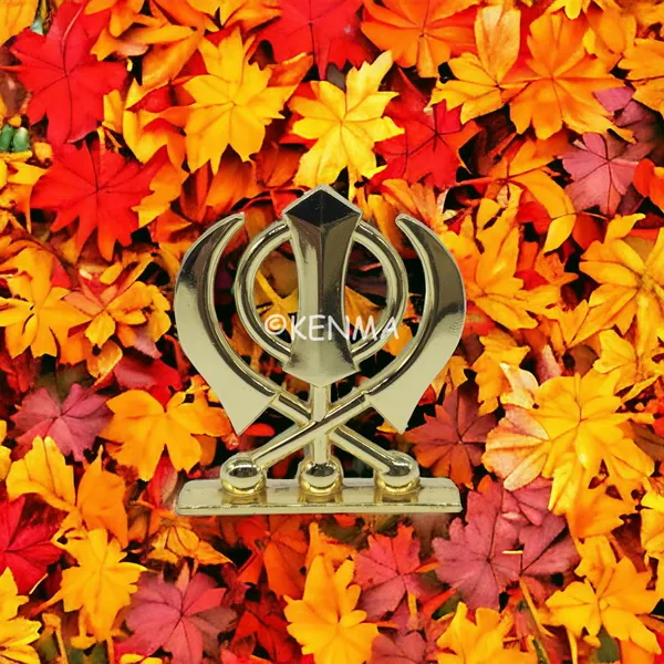 Sikh_Religious_Symbol_Khanda_Sahib_Golden_Idol_Figure_For_Desk_Table_&_Car_Dashboard_Metal_Figure_Accessory_Figurine_Model_4_(6.5_Cm)
