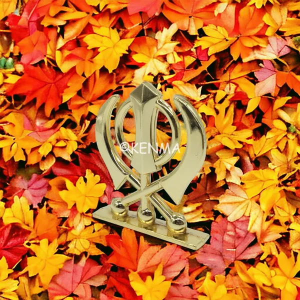 Sikh_Religious_Symbol_Khanda_Sahib_Golden_Idol_Figure_For_Desk_Table_&_Car_Dashboard_Metal_Figure_Accessory_Figurine_Model_4_(6.5_Cm)