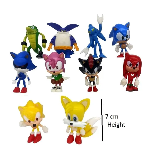 __Sonic_Action_Figures_Set_Of_10_Hedgehog_Action_Figures_Sonic,_Knuckles,_Tails,Vector_Crocodile,_Limited_Edition_Pvc_Figure