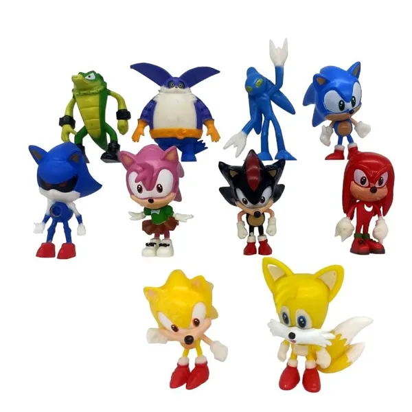 __Sonic_Action_Figures_Set_Of_10_Hedgehog_Action_Figures_Sonic,_Knuckles,_Tails,Vector_Crocodile,_Limited_Edition_Pvc_Figure