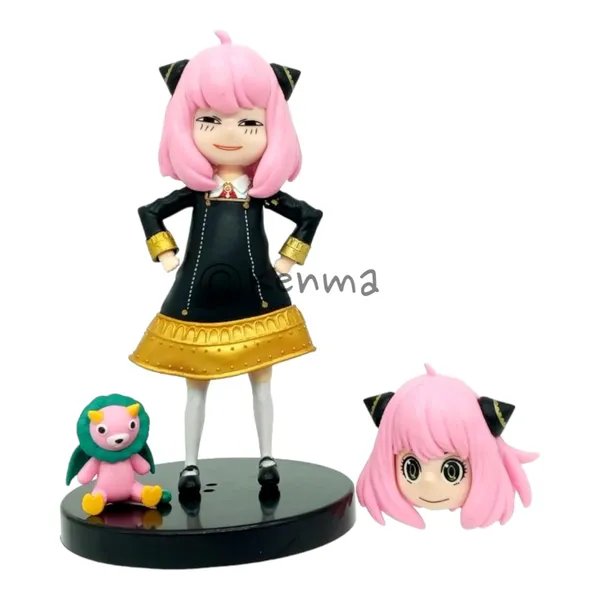 Spy_X_Family_|_Anya_Forger_With_2_Heads_And_Chimera_Anime_Action_Figure_|_Interchangeable_Heads_Toy_|_Pvc_Collectible_Model_Toy_Figurine_(15_Cm)
