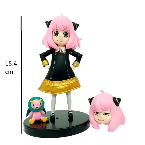 Spy_X_Family_|_Anya_Forger_With_2_Heads_And_Chimera_Anime_Action_Figure_|_Interchangeable_Heads_Toy_|_Pvc_Collectible_Model_Toy_Figurine_(15_Cm)