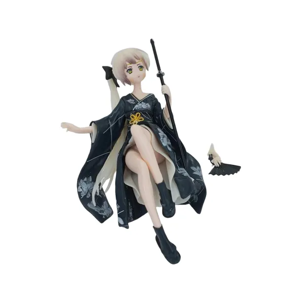Kasugano_Sora_Figure_Anime_Black_Dress_Model_Replaceable_Hand_Props_(C_Fan+Sword)_Pvc_(14_Cm)