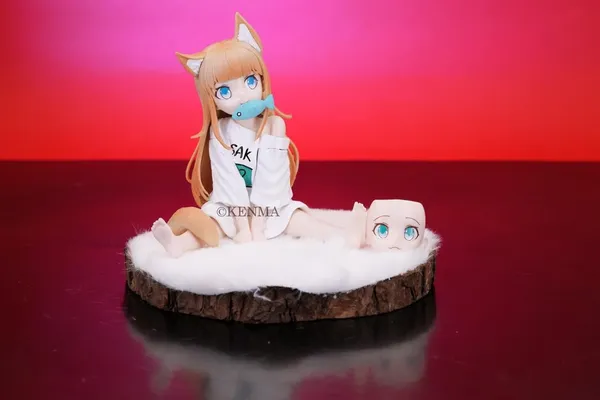 My_Cat_Is_A_Lovely_Girl_Anime_Kinako_Model_A_2_Face_14_Cm_Action_Figure_Pvc_(14_Cm)