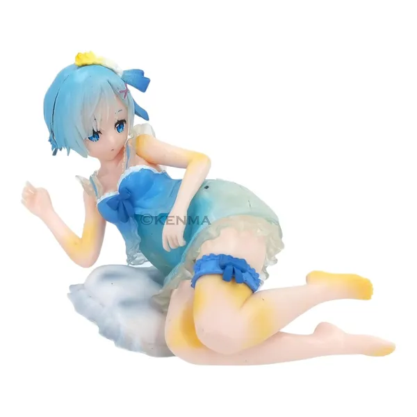 Anime_Doll_Ichiban_Kuji_Re_Zero_Sleeping_Tea_Party_Last_One_Award_Rem_Wake_Up_Figure_Model_Pvc_(16L_X_8W_X_5H_Cm)