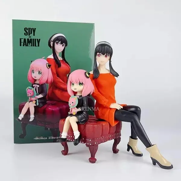 Spy_X_Family_Yor_Forger_And_Anya_Forger_Set_Of_2_Sitting_On_A_Stool_At_Home_Figurine_Pvc_Action_Figure_(15_Cm)