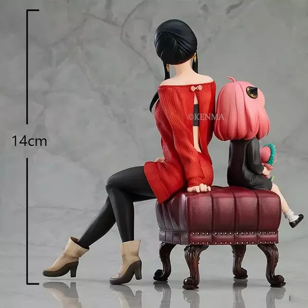 Spy_X_Family_Yor_Forger_And_Anya_Forger_Set_Of_2_Sitting_On_A_Stool_At_Home_Figurine_Pvc_Action_Figure_(15_Cm)