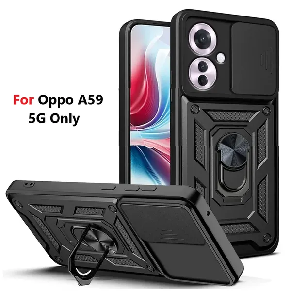 Black_Polycarbonate_Oppo_A59_5G_Mobile_Cover