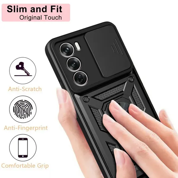 Black_Polycarbonate_Oppo_Reno_12_5G_Mobile_Cover