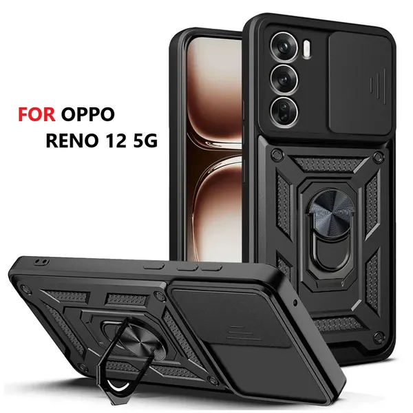 Black_Polycarbonate_Oppo_Reno_12_5G_Mobile_Cover