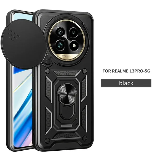 Black_Polycarbonate_Realme_13_Pro_5G_Mobile_Cover