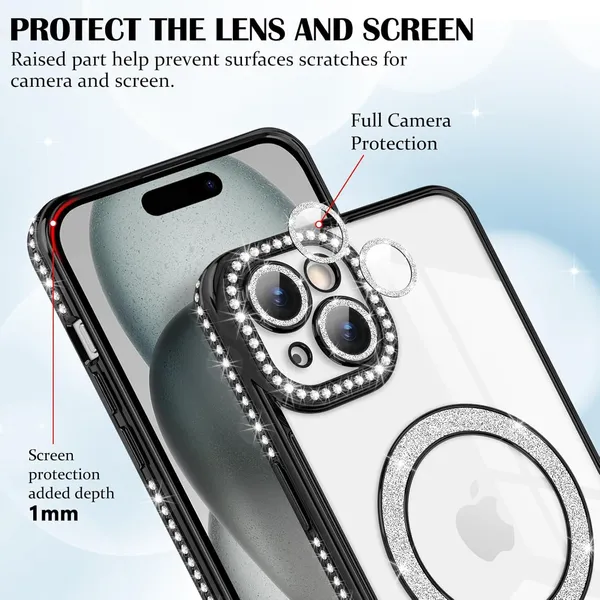 Black_TPU_Transparent_Glitter_iPhone_15_Mobile_Cover