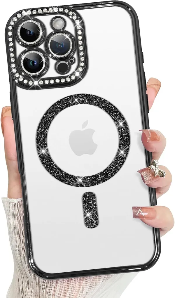 Black_TPU_Transparent_Glitter_iPhone_16_Pro_Max_Mobile_Cover