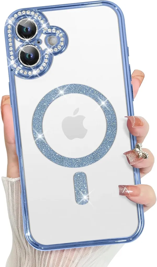 Blue_TPU_Transparent_Glitter_iPhone_16_Mobile_Cover