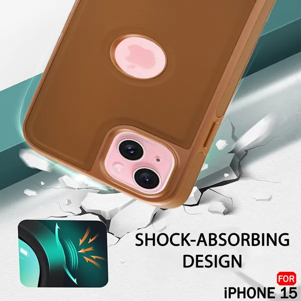 Brown_Artificial_Leather_iPhone_14_Mobile_Cover