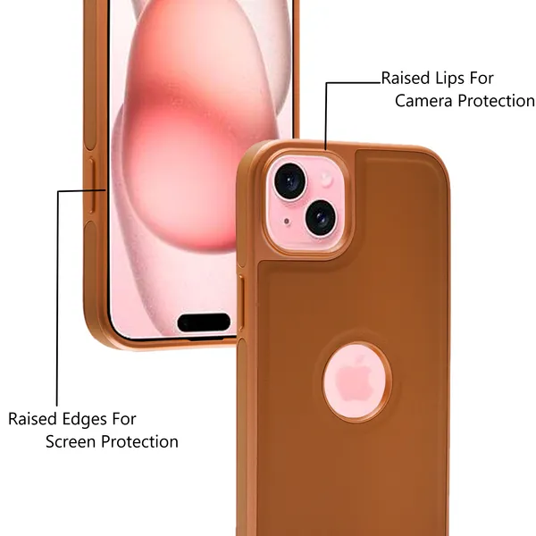 Brown_Artificial_Leather_iPhone_14_Mobile_Cover