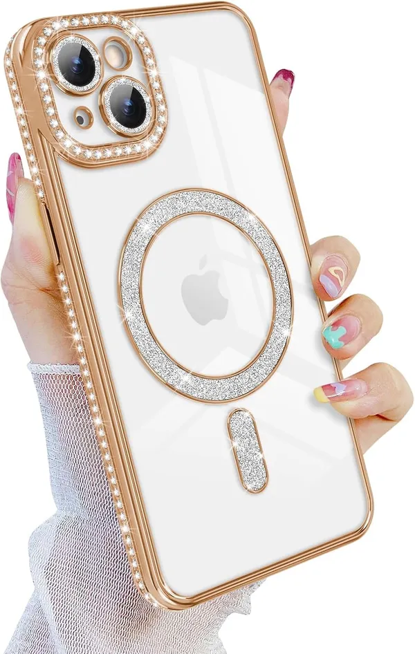Gold_TPU_Transparent_Glitter_iPhone_15_Mobile_Cover