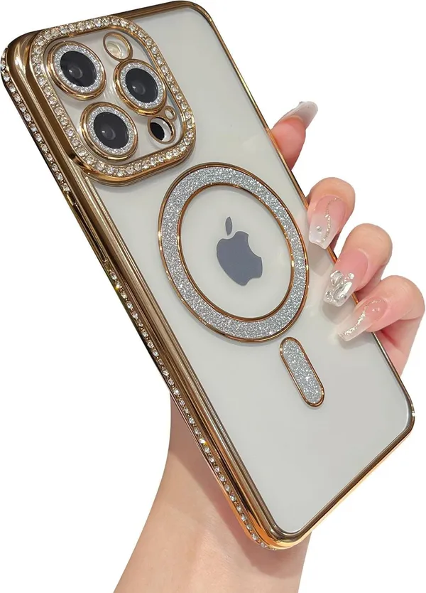 Gold_TPU_Transparent_Glitter_iPhone_16_Pro_Max_Mobile_Cover