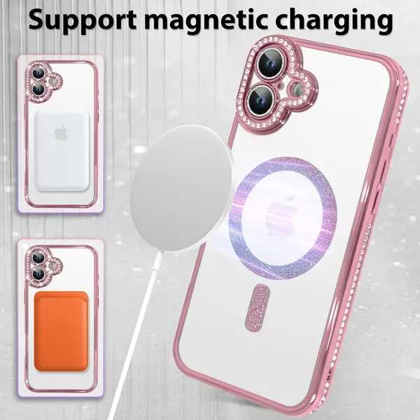 Rose_Gold_TPU_Transparent_Glitter_iPhone_16_Mobile_Cover