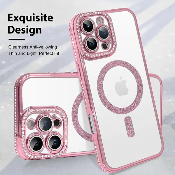 Rose_Gold_TPU_Transparent_Glitter_iPhone_16_Pro_Max_Mobile_Cover